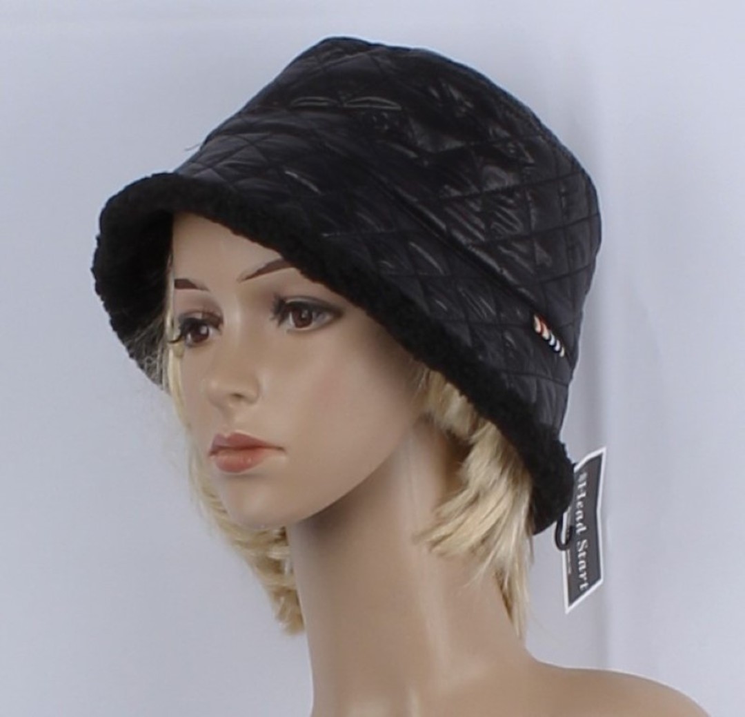 Headstart quilted bucket hat black Style : HS/6011BLK image 0